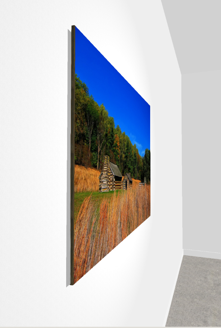 The Print is mounted on a 1/4" board, with a 3/8" French Cleat. This item can hang alone ,or be added to a Super Hi Lite frame...