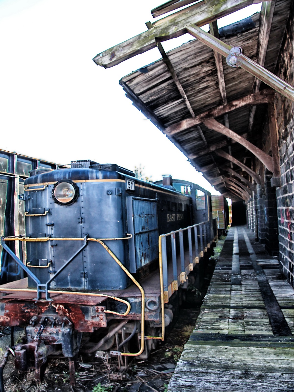 This Locomotive waits for its calling once again on the rails.