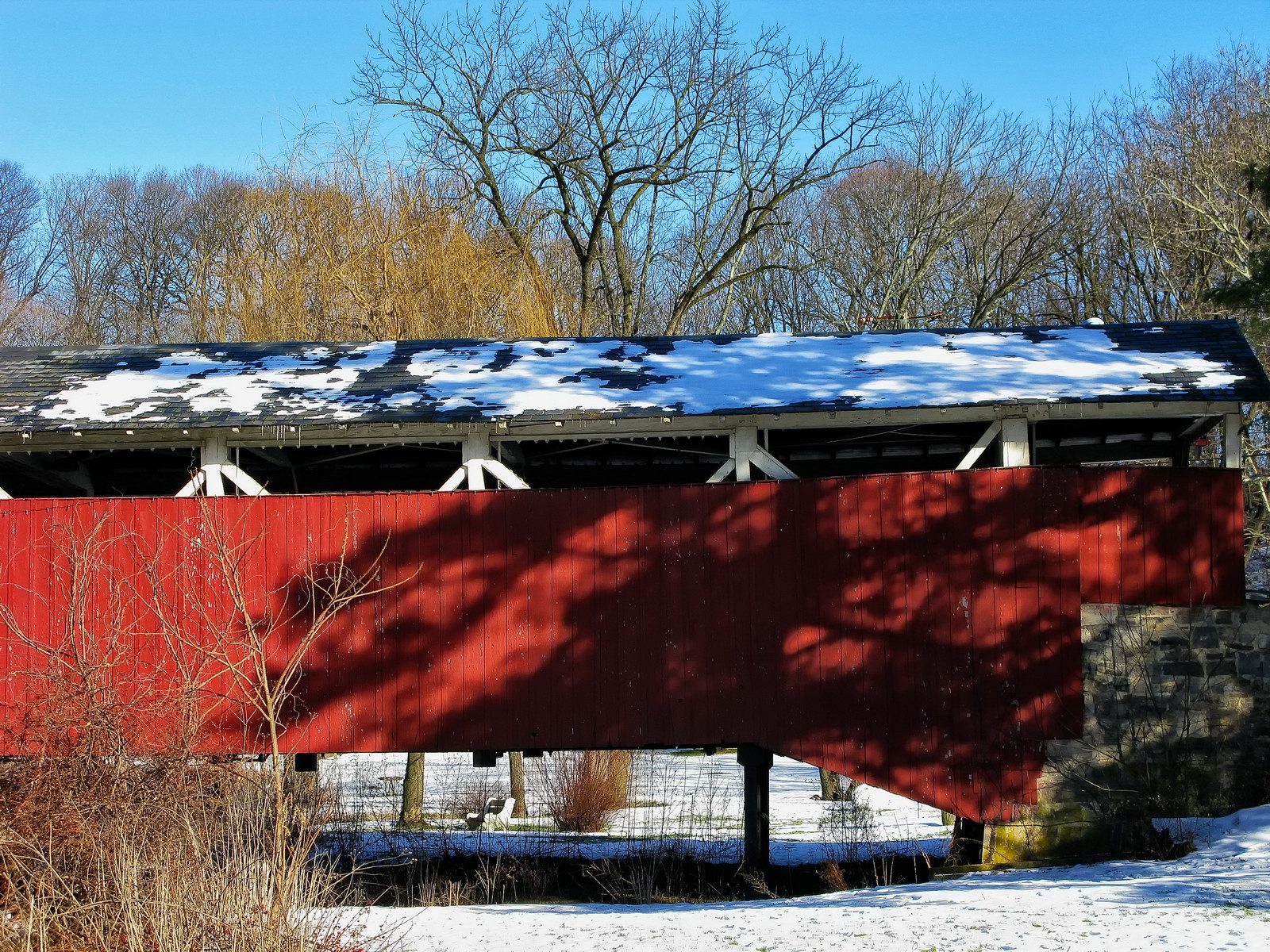 Bogerts Covered Bridge 1842 is the oldest in Lehigh County.