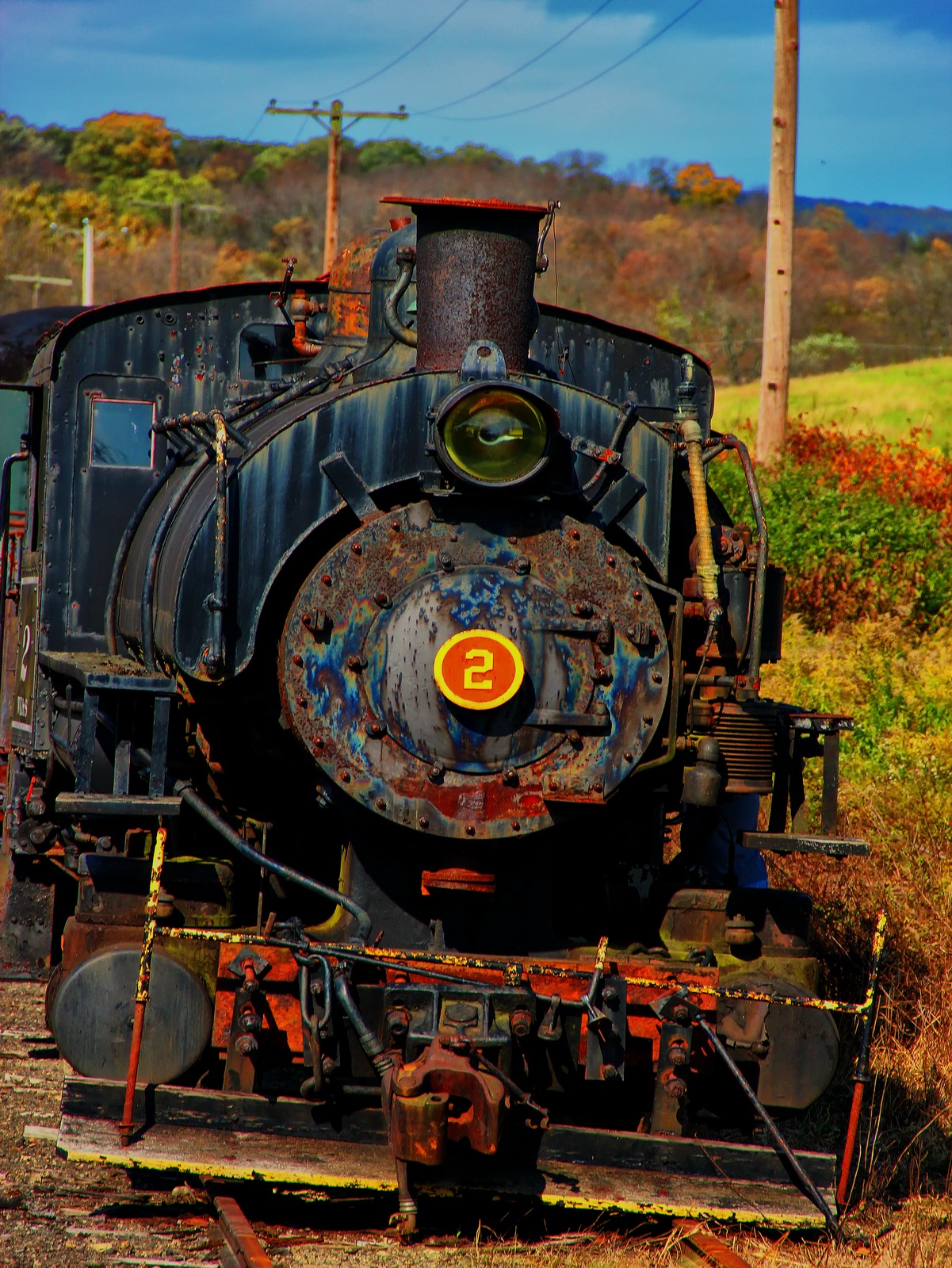 Steam Locmotive Number 2 is a 1920 Porter type which now faces South in need of repair.