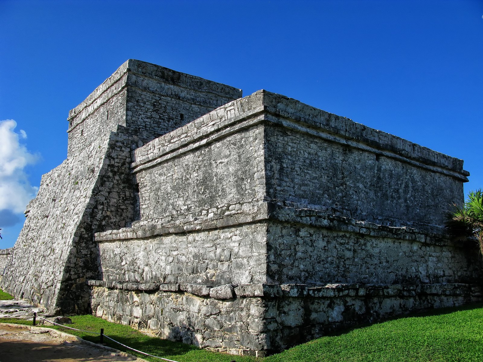 The Castle rises over 40 ft making it the most spectacular structure in Tulum.