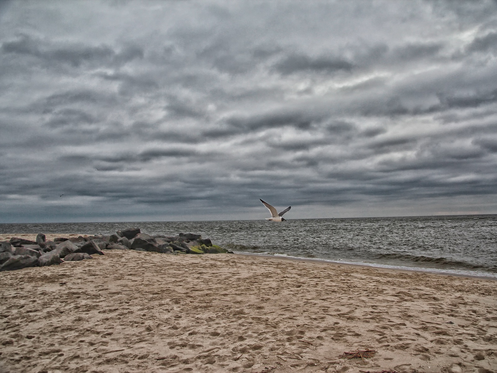 On this large space the Atlantic Ocean and Delaware Bay meet at Sunset Beach.