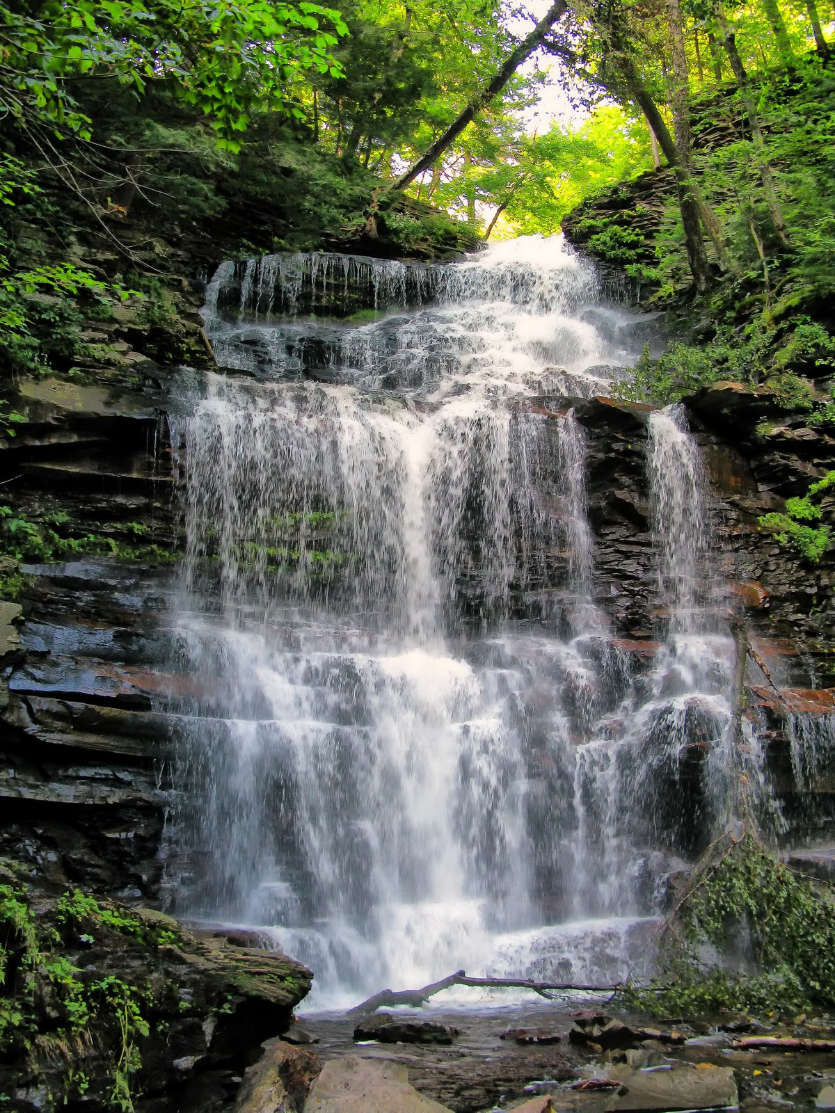 This mighty falls is 94 feet, the tallest in Ricketts Glen State Park.